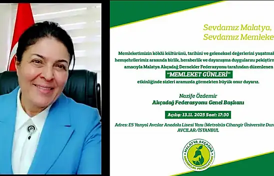 İstanbul'da Malatyalılar' Memleket Günlerinde' Buluşacak