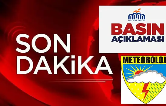 Malatya'da Fırtına Uyarısı