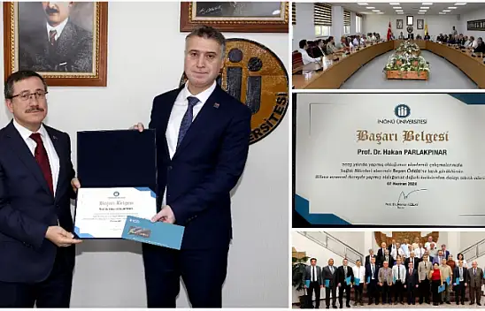 Prof. Dr. Hakan Parlakpınar'a Bilim Başarısı Ödülü!