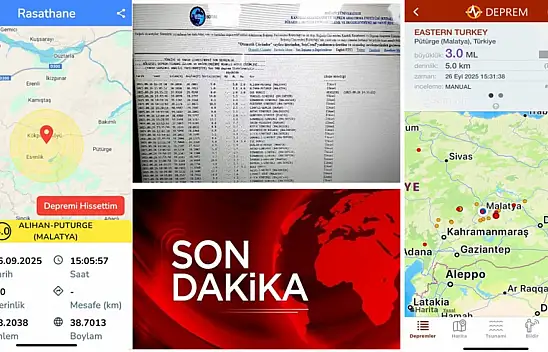 Pütürge İlçesinde Peş Peşe 2 Deprem