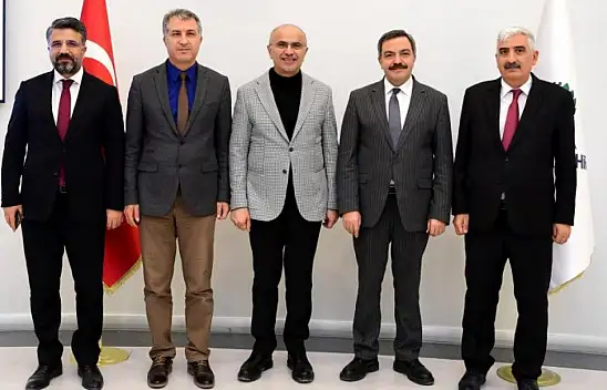 Turgut Özal Üniversitesi Heyetinden Başkan Sami Er'e Ziyaret