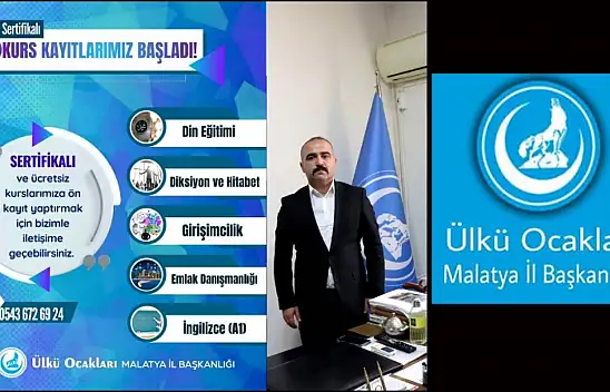 Ülkü Ocakları Malatya İl Başkanlığından Sertifikalı Kurs Programları