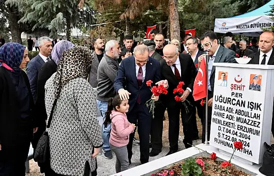 Vali Yavuz Şehitliği Ziyaret Ederek Şehit Aileleriyle Bir Araya Geldi