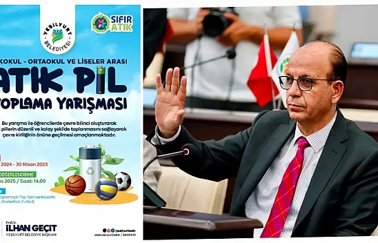 Yeşilyurt'ta' Okullararası Atık Pil Toplama'  Yarışması