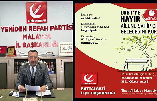 YRP İl Bşk. Kılıç: LGBT Yapılanmasıyla Mücadelemizi Sürdüreceğiz!