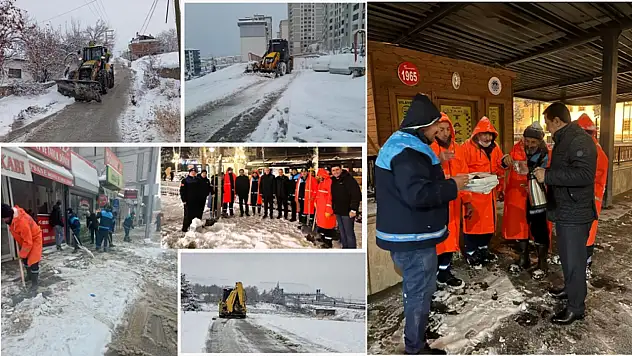 Battalgazi Belediyesi Gece Boyu Sahadaydı