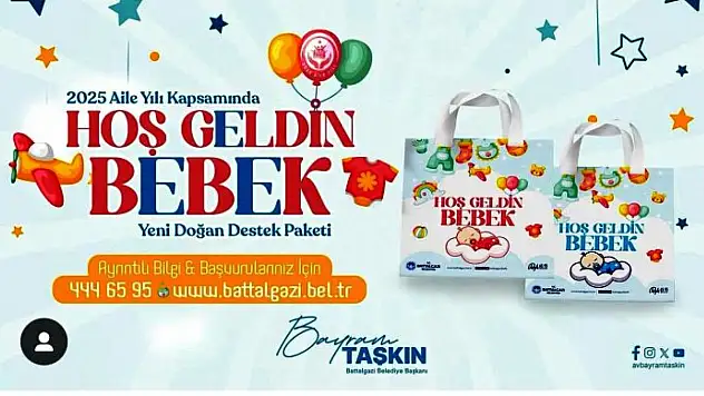 Battalgazi Belediyesi'nden Ailelere Büyük Destek