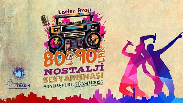 Battalgazi Belediyesi'nden Liseler Arası 80'ler ve 90'lar Nostalji Ses Yarışması