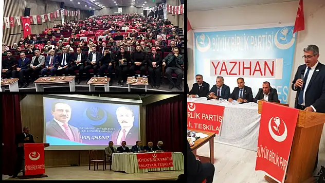BBP Yazıhan, Battalgazi ve Yeşilyurt İlçe Kongreleri Yapıldı