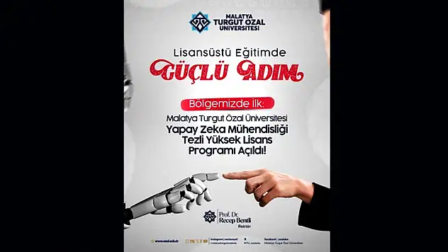 Bölgede ilk Yapay Zeka Yüksek Lisans Programı MTÜ'de açıldı!
