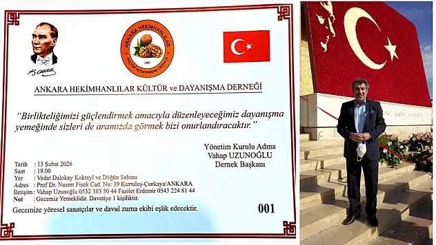 Hekimhanlılar 13 Şubat'ta Ankara'da Buluşuyor