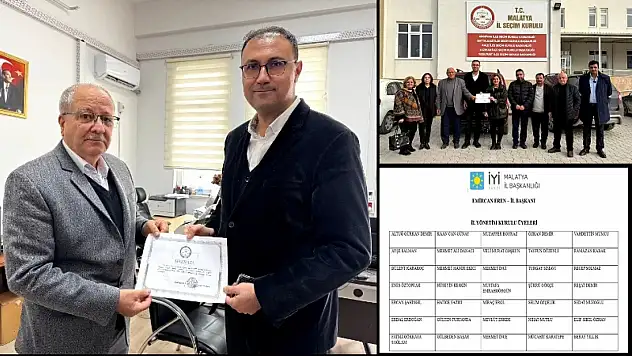 İYİ Parti İl Bşk. Av. Emircan Eren Mazbatasını Aldı