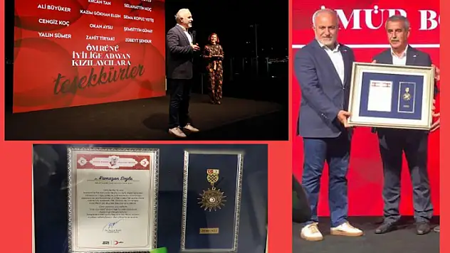Ramazan Soylu'ya Türk Kızılay'ından Onur Madalyası
