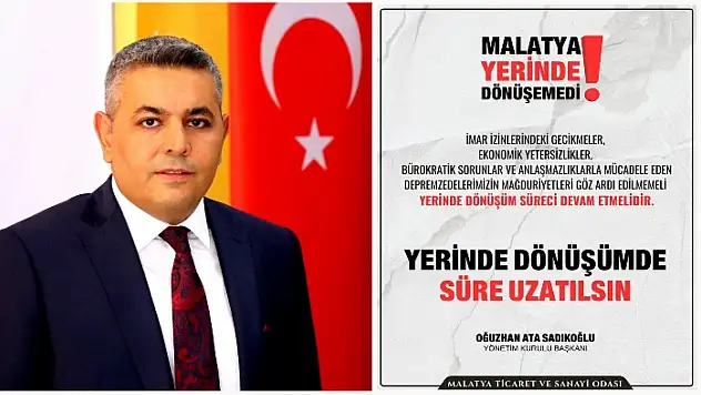 Sadıkoğlu: Bu Şehir 16 Ay İmar Bekledi