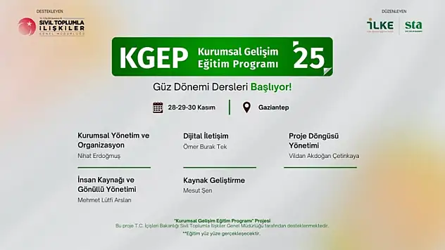 STK'lara Ücretsiz Eğitim Fırsatı