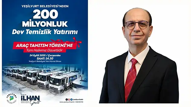 Yeşilyurt'ta Temizlik Seferberliği: 21 Yeni Araç Törenle Hizmete Girecek