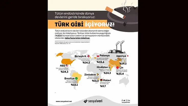 Türkiye, Günlük Tütün Kullanımında OECD Lideri