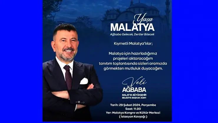 Ağbaba Projelerini Tanıtacak