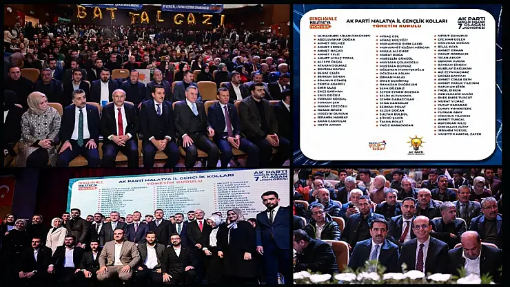 AK Parti Malatya Gençlik Kolları 7. Olağan Kongresinde Coşkuyla Gerçekleşti
