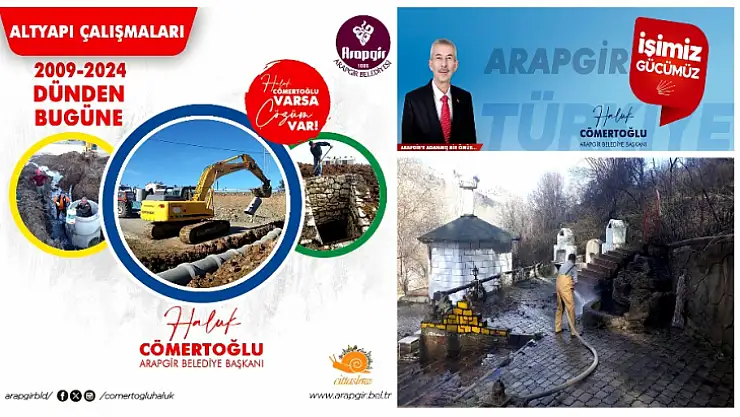 Arapgir İlçesi Başkan Cömertoğlu İle Hayat Buluyor