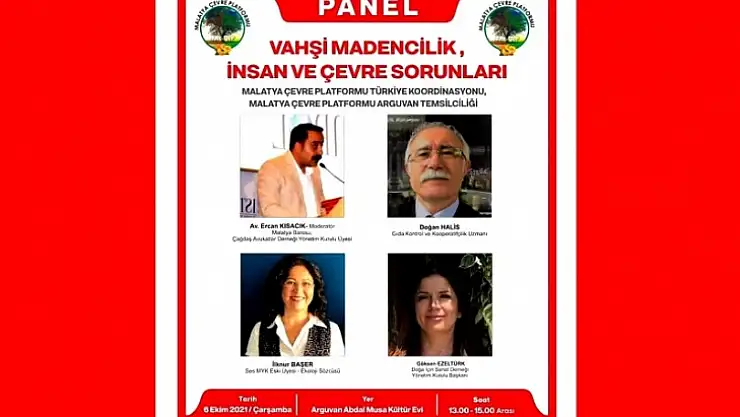 Arguvan İlçesinde Çevre Paneli Düzenleniyor