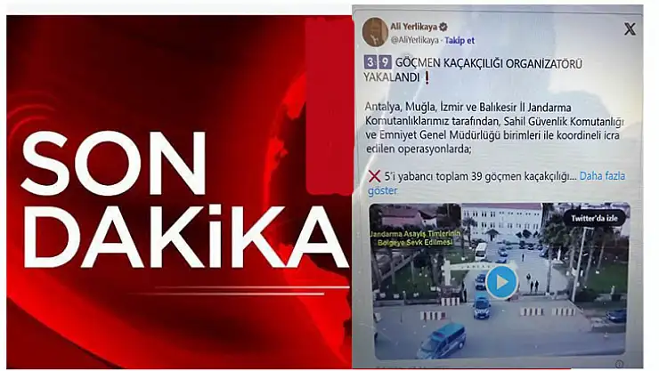 Bakan Yerlikaya Duyurdu