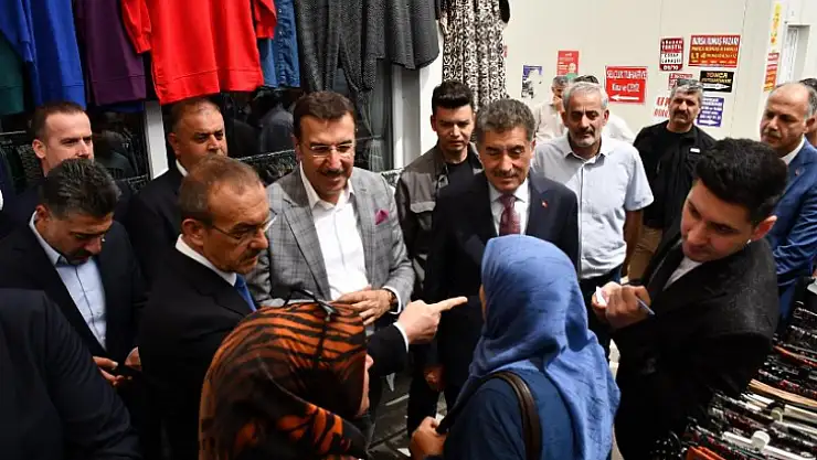 Bakan Yrd. Cantemur Ticaret Merkezi Esnaflarını Dinledi