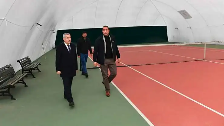 Balon Kort Kaplama Tenis Alanımız Hayırlı Olsun