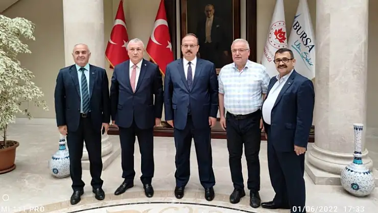 Başkan Ali Bozkurt'tan Bursa Valisi Yakup Canpolat'a Ziyaret