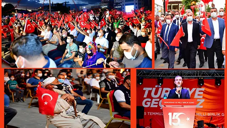 Başkan Çınar'dan 15 Temmuz Demokrasi Ve Milli Birlik Günü Mesajı