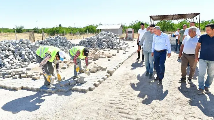 Başkan Çınar'dan Kuşdoğan Mah. Çalışmalara İnceleme