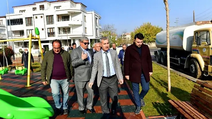Başkan Çınar, Samanlı Mahallesinde Hizmete Sunulan Park Alanını İnceledi
