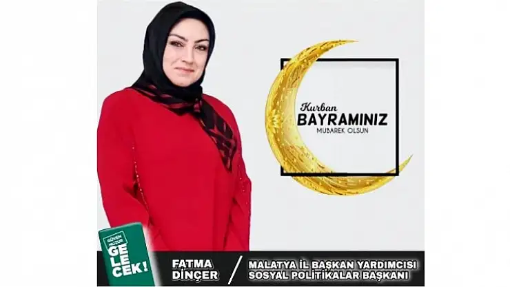 Başkan Fatma Dinçer' Kurban Bayramınız Kutlu Olsun'