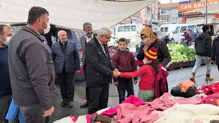 Başkan Güder'den Pazarcı Esnaflarına Ziyaret
