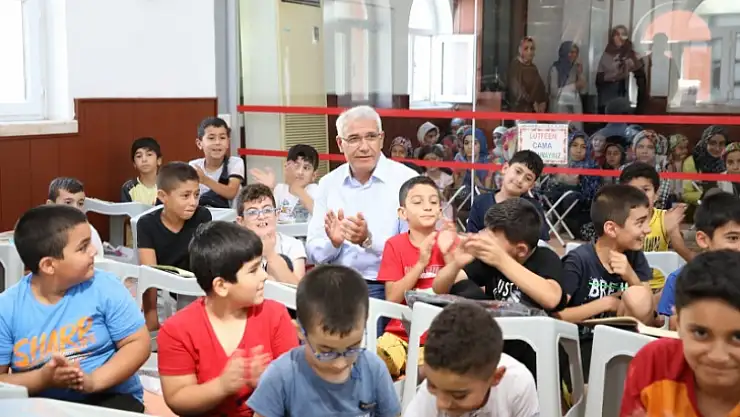 Başkan Güder'den Yaz Kur'an Kursu Öğrencilerine Ziyaret