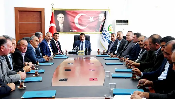 Başkan Gürkan'a Kuluncak Heyetinden Hizmet Teşekkürü