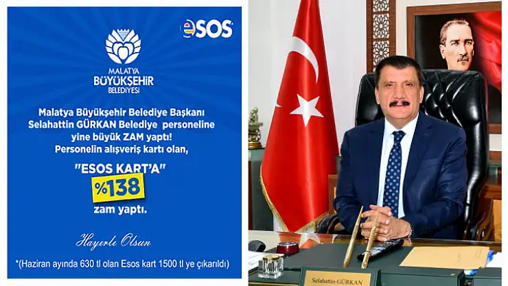 Başkan Gürkan Belediye Personellerini Yine Unutmadı