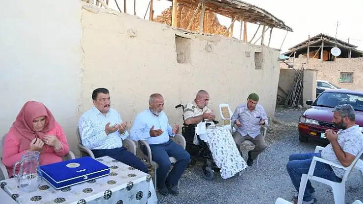 Başkan Gürkan'dan Şehit Babasını Ziyaret