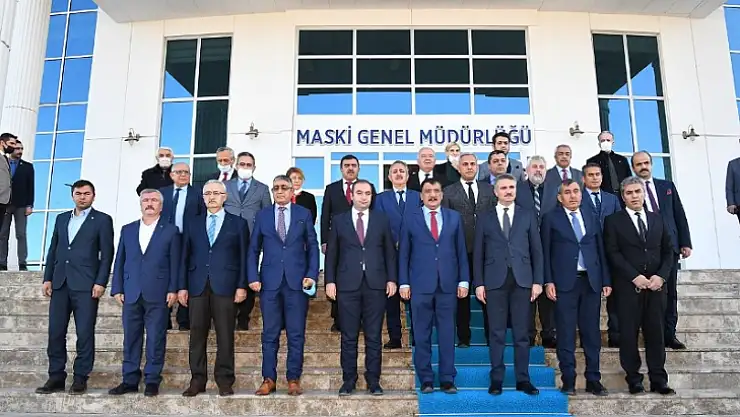 Başkan Gürkan, Vali Baruş'tan MASKİ Genel Müdürlüğüne Ziyaret