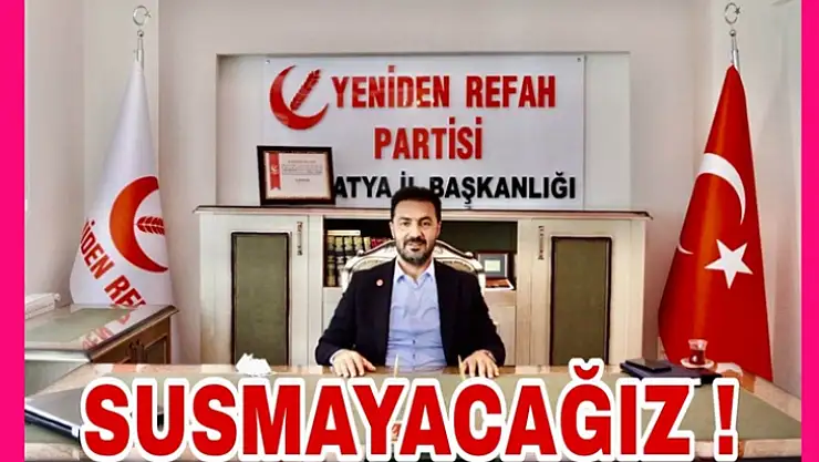 Başkan Yıldırım' Bu Millet İçin Susmayacağız!'