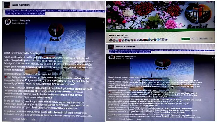 Baskil Halkından' Yol Çilesi Ne Zaman Bitecek' Beklentisi