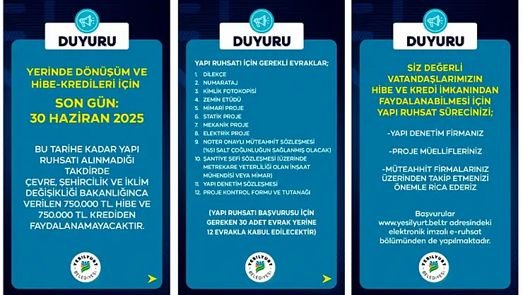 Başvuru Yapmayanlar Yararlanamayacak!