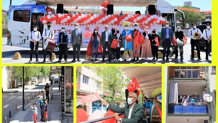 Battalgazi Belediyesi, 23 Nisan'ı Çocukların Evine Götürdü