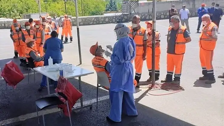Battalgazi Belediyesi'nden 20 Birim Müdürlüğüne Covid-19 Testi