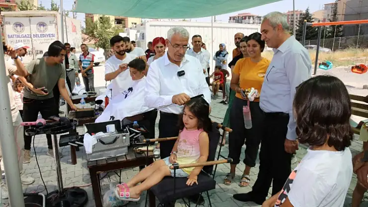 Battalgazi Belediyesi'nden Depremzede Çocuklara Ücretsiz Saç Bakımı