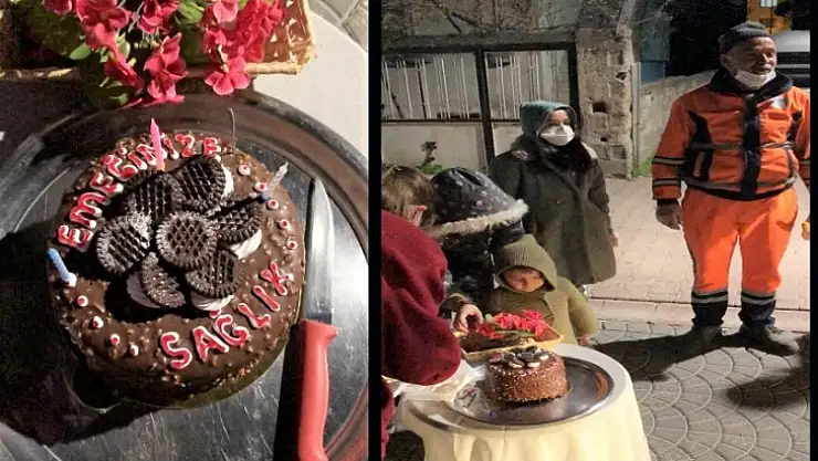 Battalgazi Belediyesi Temizlik Görevlilerine Sürpriz Kutlama