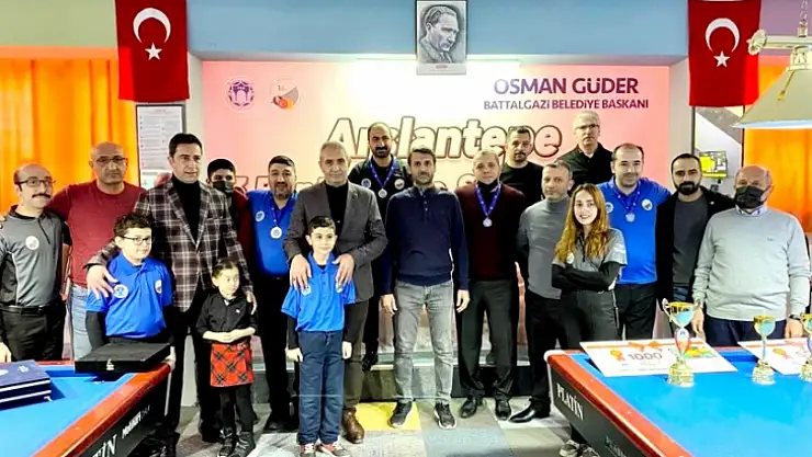 Battalgazi'deki Bilardo Şampiyonası Sona Erdi