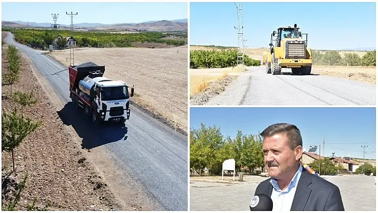 Battalgazi'deki Kırsalda Asfaltsız Yol Kalmıyor