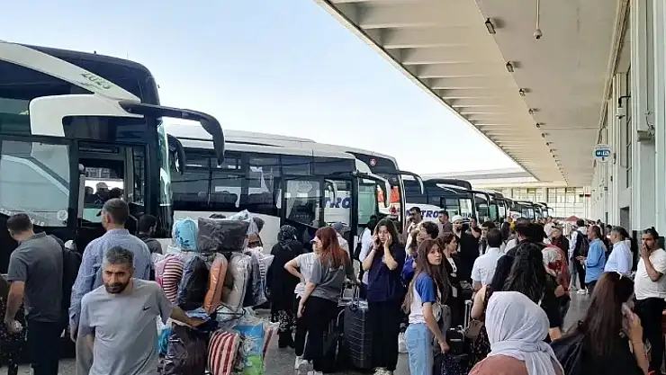 Bayram Tatilinde Otobüs Yoğunluğu