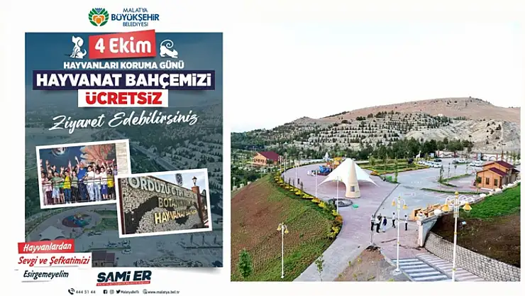 Büyükşehir'den Müjde 1 Günlüğüne Hayvanat Bahçesine Girişler Ücretsiz